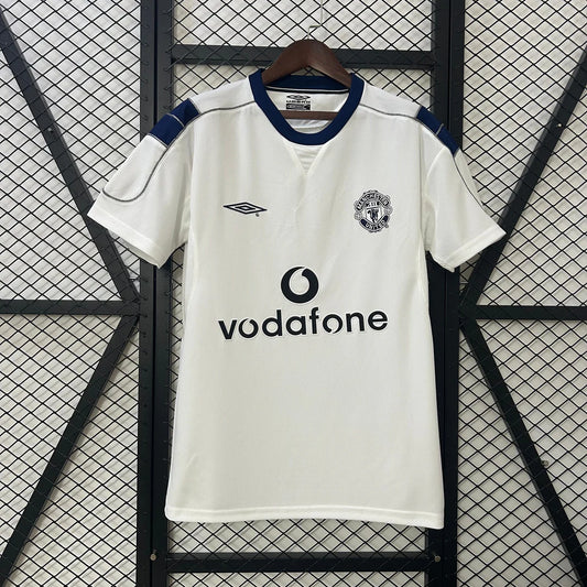 Manchester United Retro Away Trikot 1999-2000 - Weiß