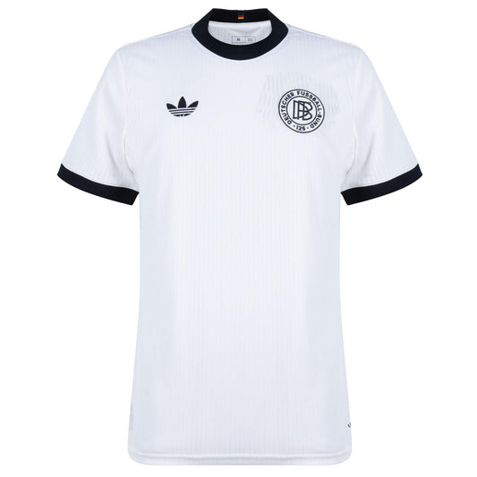 DFB Retro Trikot – Weiß mit Schwarz, 125 Jahre Jubiläum