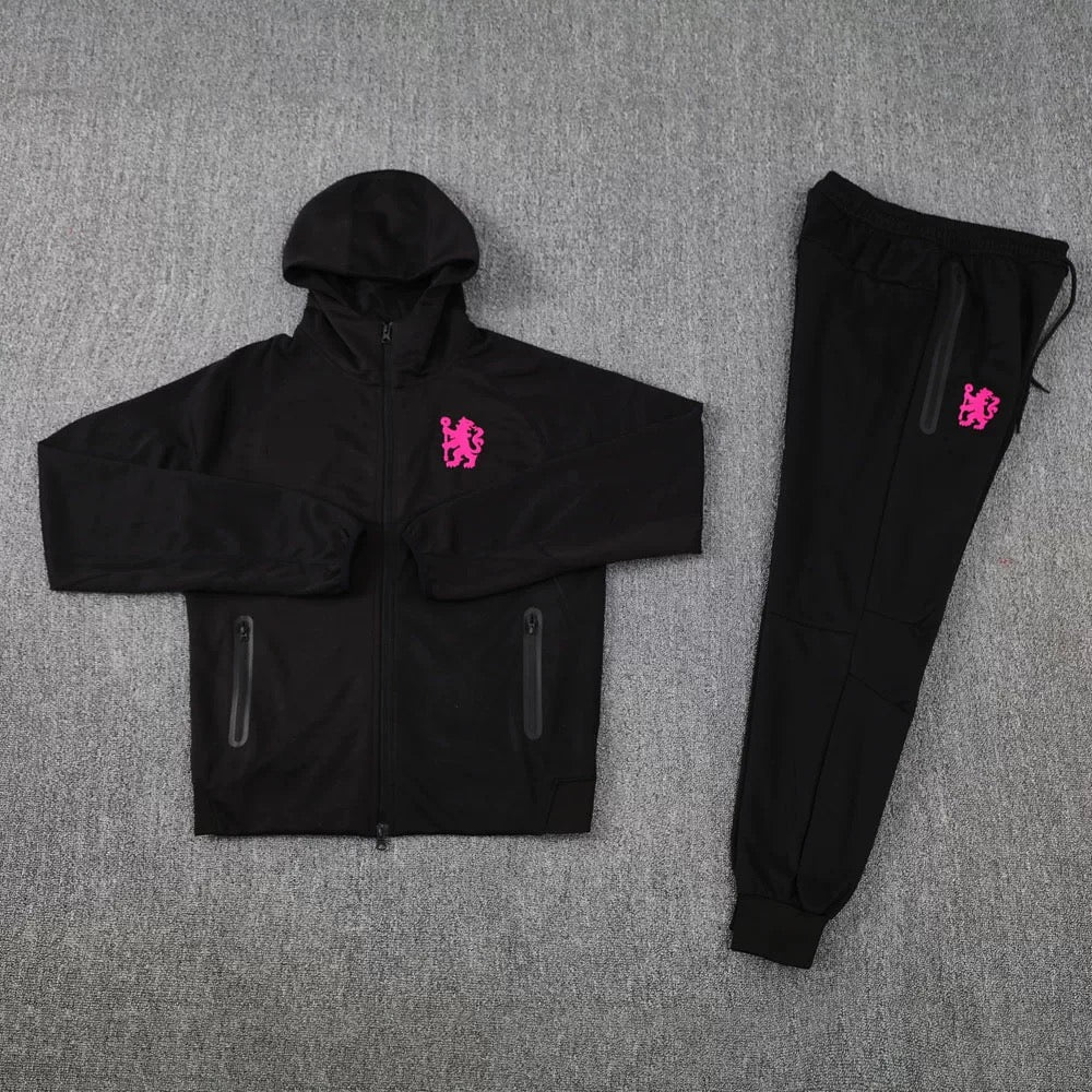 Niederlande Trainingsset Schwarz-Pink
