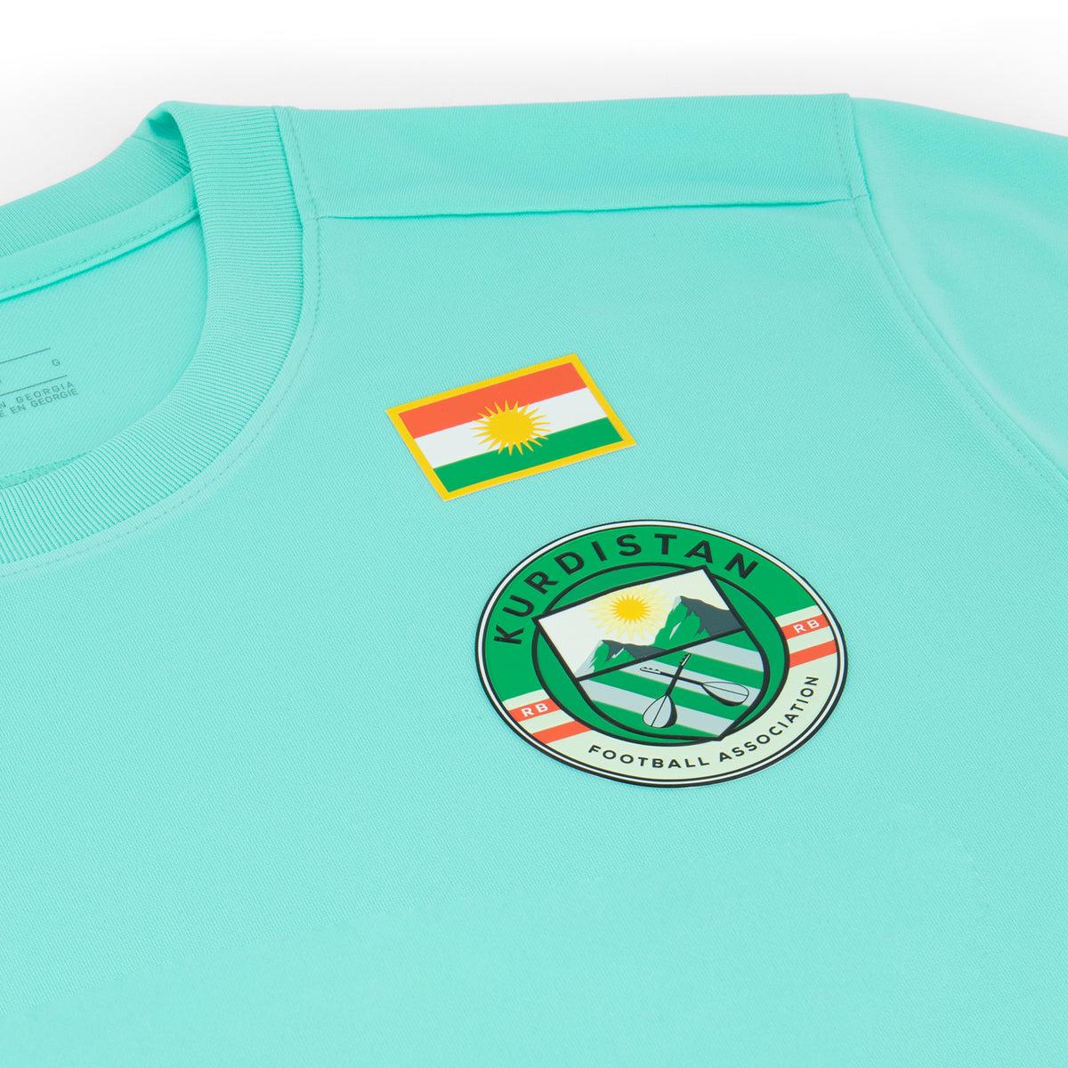 Kurdistan Trikot – Mintgrün mit Flagge & Wappen