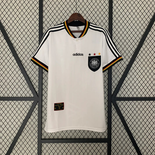 Deutschland Home Retro Trikot 1996 - Weiß